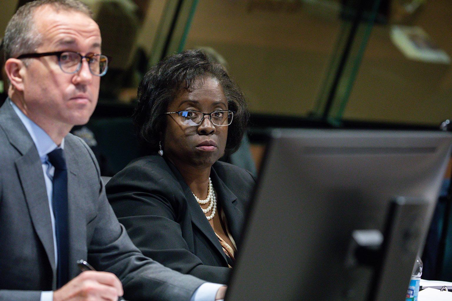 Special prosecutor Patricia Brown Holmes and assistant Brian Watson on Tuesday, Dec. 4, 2018. (Zbigniew Bzdak / Chicago Tribune / Pool)
