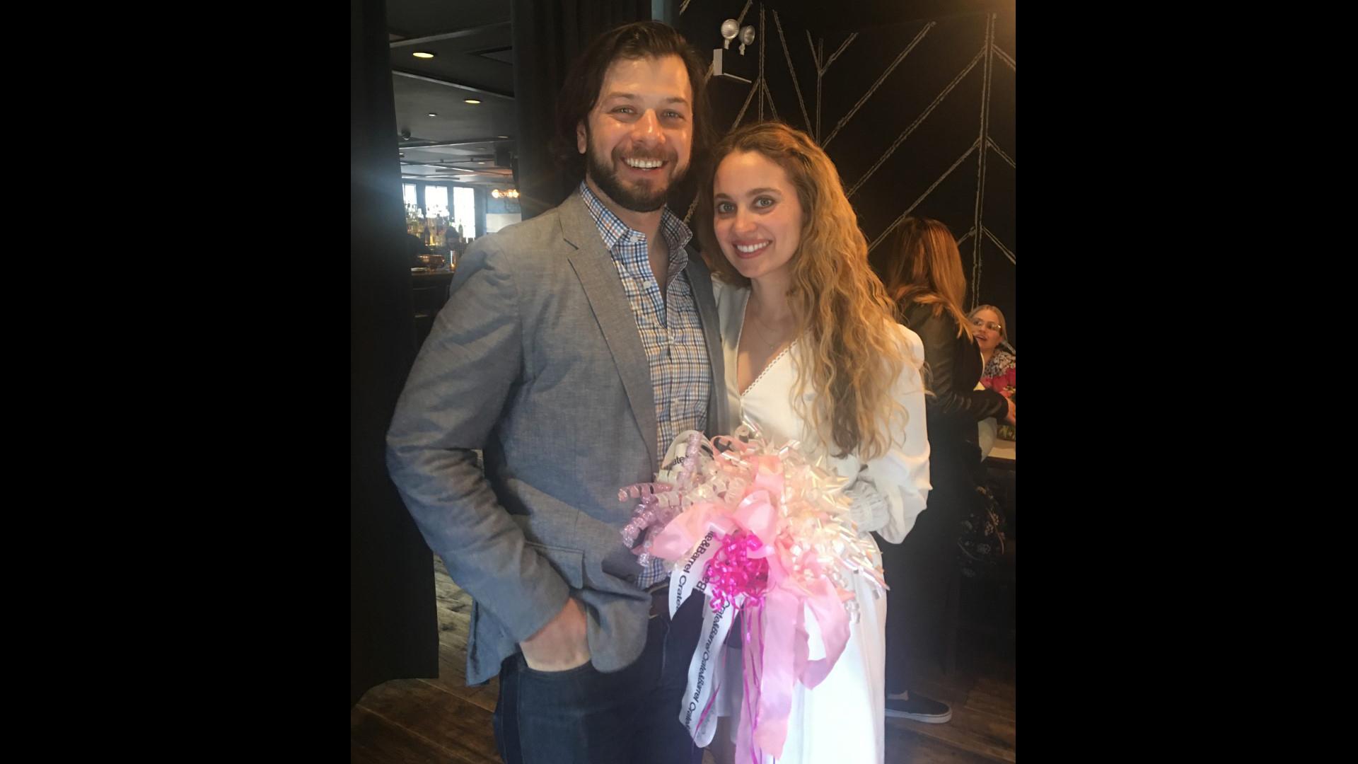 Debi Clark’s daughter, Tracy (right) plans to marry her fiancé Nick Musinski on July 24, 2020. The couple initially planned to wed on April 25, 2020 but the coronavirus pandemic led them to postpone their wedding. (Courtesy of Debi Clark)