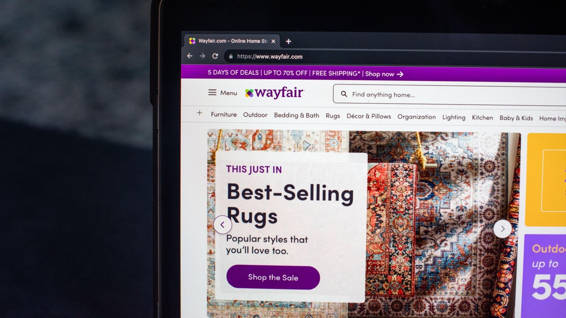 Wayfair is set to open its first physical store next month. (Tiffany Hagler-Geard / Bloomberg / Getty Images / File via CNN Newsource)