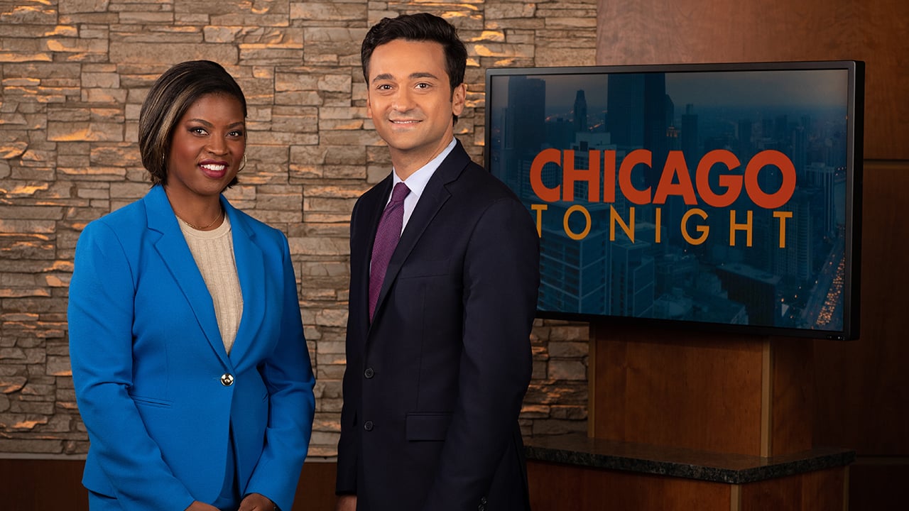 Brandis Friedman and Paris Schutz host an episode of “Chicago Tonight”