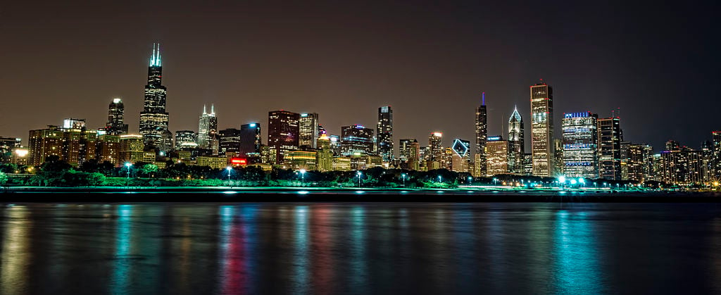 View of Chicago from Adler Planetarium, which hosts its Family Edition of Adler After Dark Friday night. (Raymond Tambunan / WikiMedia Commons)