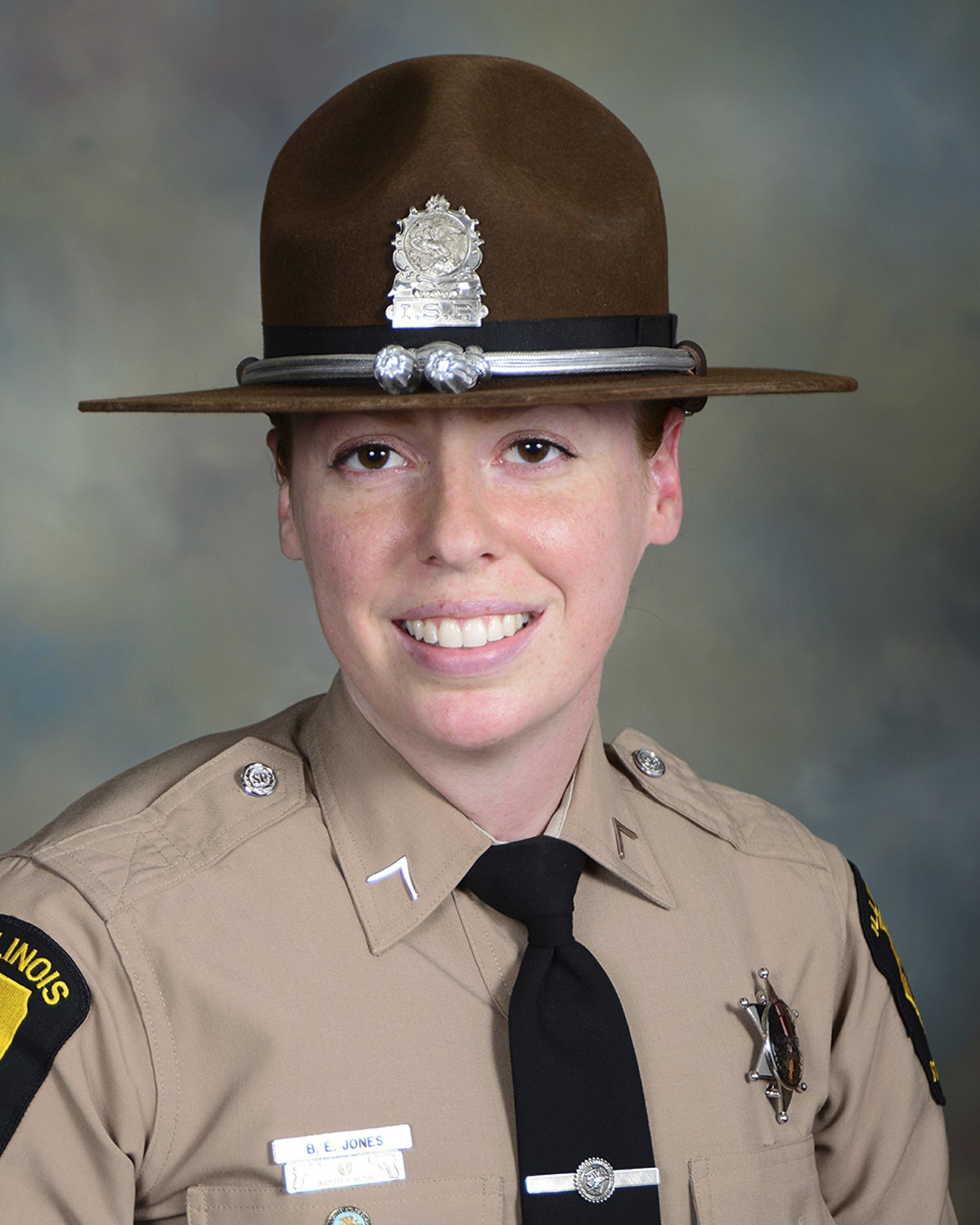 In this undated photo provided by the Illinois State Police is Trooper Brooke Jones-Story, who was killed in the crash that occurred on Route 20 near Route 75 Thursday, March 28, 2019, in Freeport, Ill.  (Illinois State Police via AP)