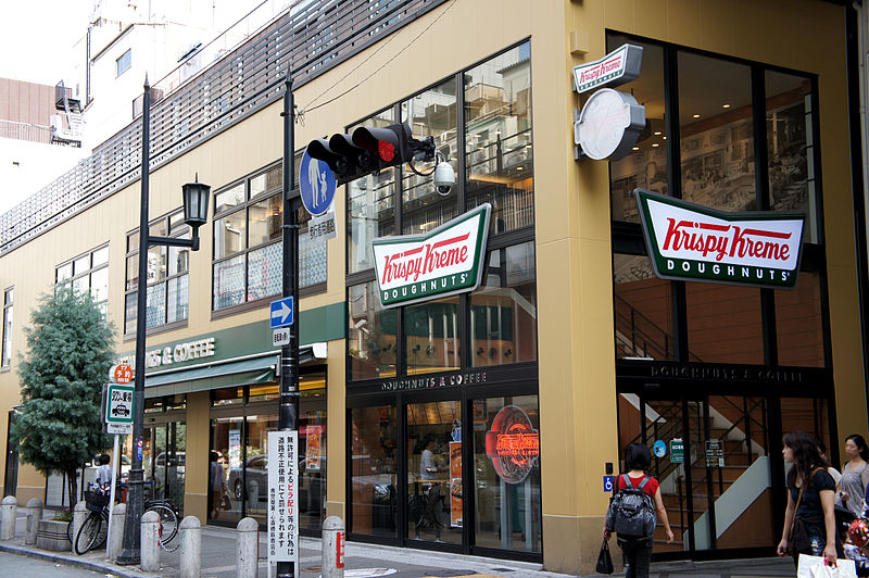 Krispy Kreme in in Osaka, Japan (Courtesy of Wikicommons)