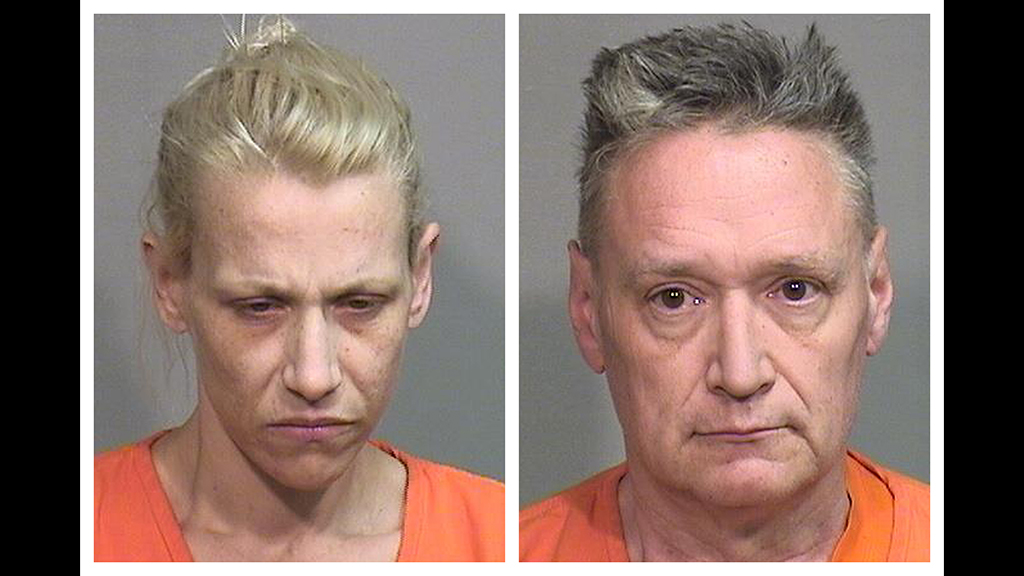 JoAnn Cunningham, left, and Andrew Freund Sr. have each been charged in the murder of their 5-year-old son, Andrew “AJ” Freund. A criminal complaint filed Thursday, April 25, 2019, outlines first-degree murder, aggravated battery and several other charges against the couple. A judge set bail at $5 million for each parent. (McHenry County Sheriff's Department via AP)