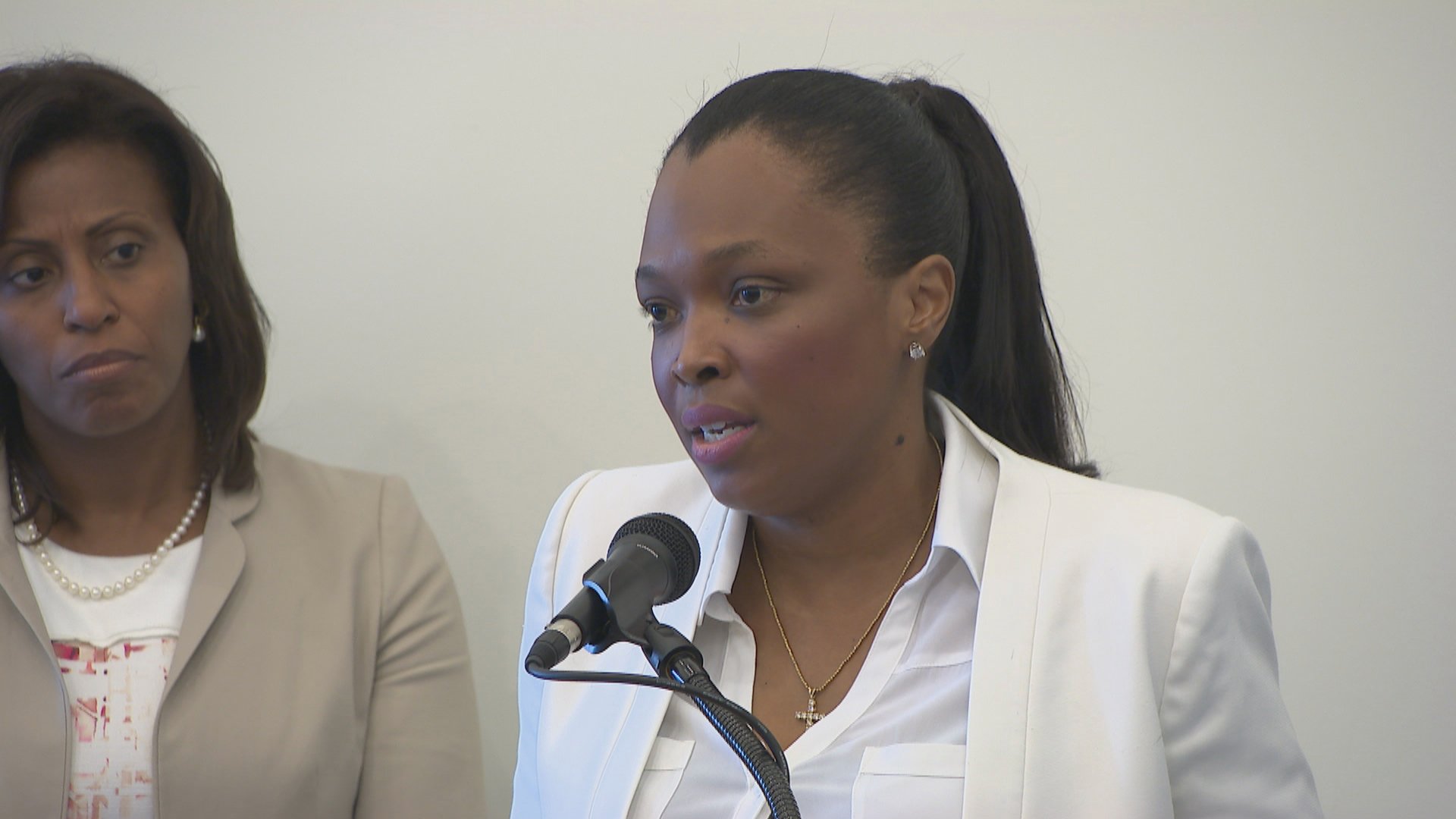 CPS CEO Janice Jackson speaks during a press conference on Monday, June 18, 2018. (Chicago Tonight)