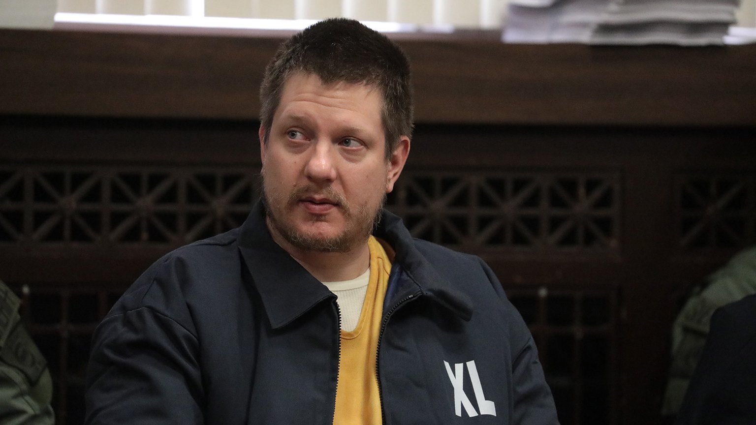 Former Chicago police Officer Jason Van Dyke listens in during his hearing at the Leighton Criminal Court Building, Friday, Dec. 14, 2018. (Antonio Perez / Chicago Tribune / pool)