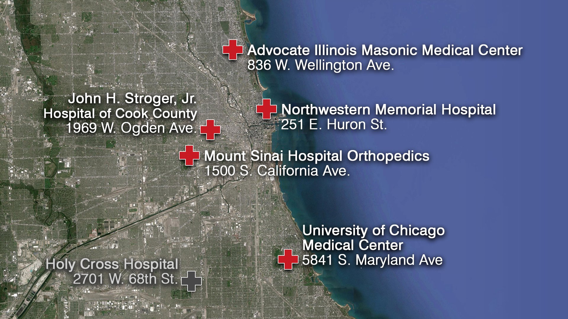 trauma center levels houston map