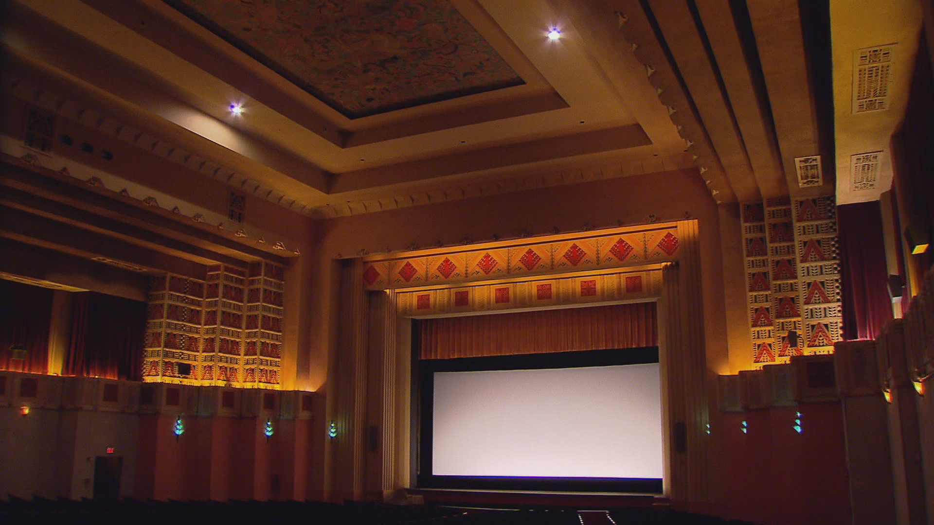 The interior of the Pickwick Theatre features Iannelli's Art Deco designs