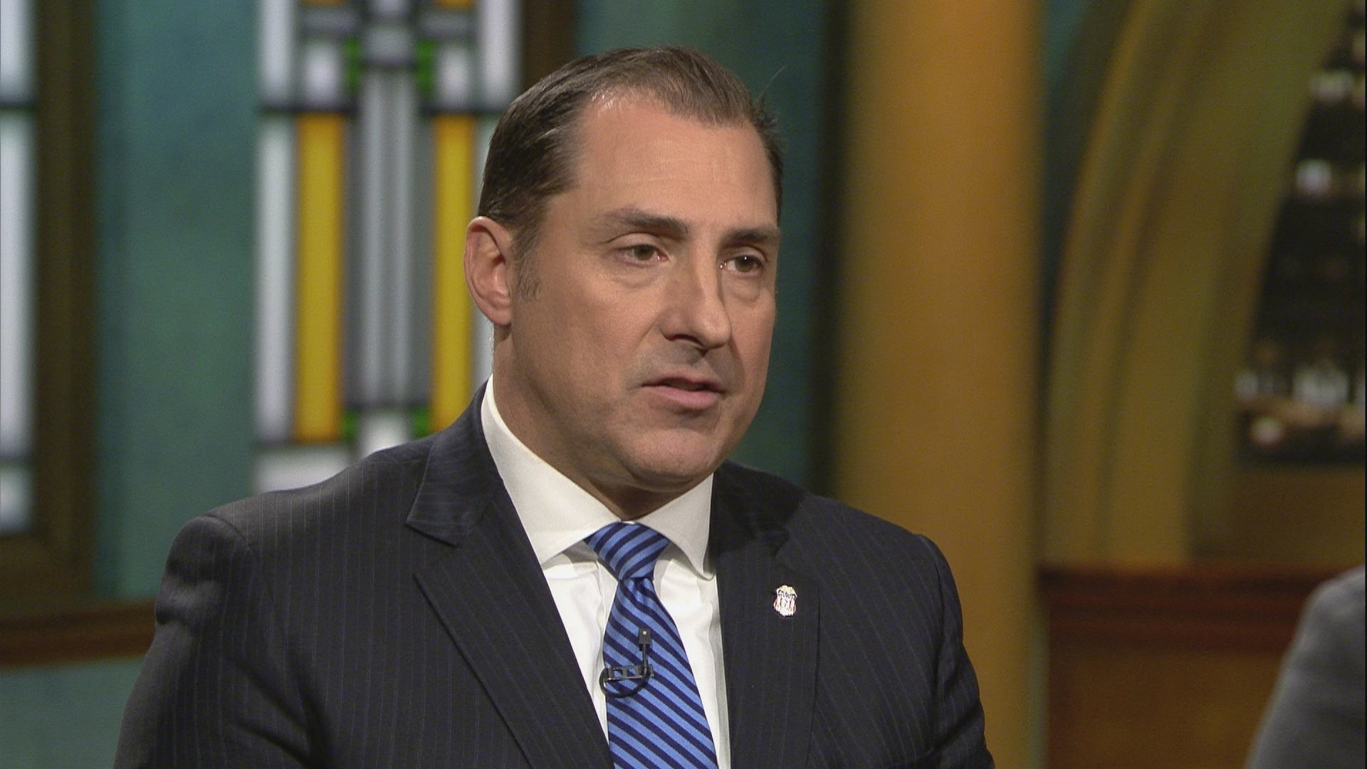 U.S. Attorney John Lausch appears on “Chicago Tonight” on Nov. 13, 2019. (WTTW News)