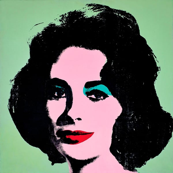 Andy Warhol. Liz #3 [Early Colored Liz], 1963. The Stefan T. Edlis Collection, Partial and Promised Gift to the Art Institute of Chicago. 