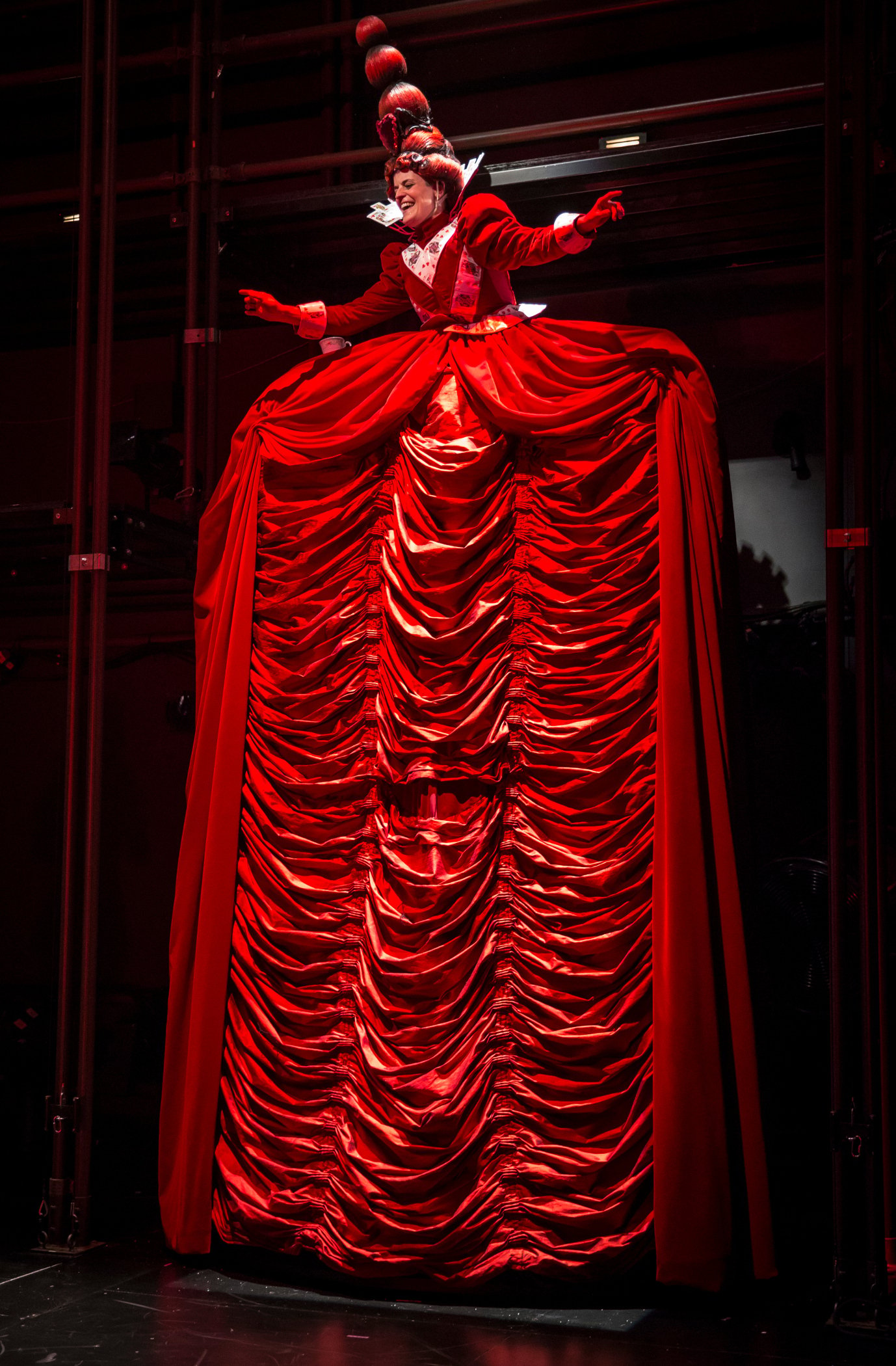 Molly Brennan as the Red Queen In Lookingglass Alice. (Liz Lauren)