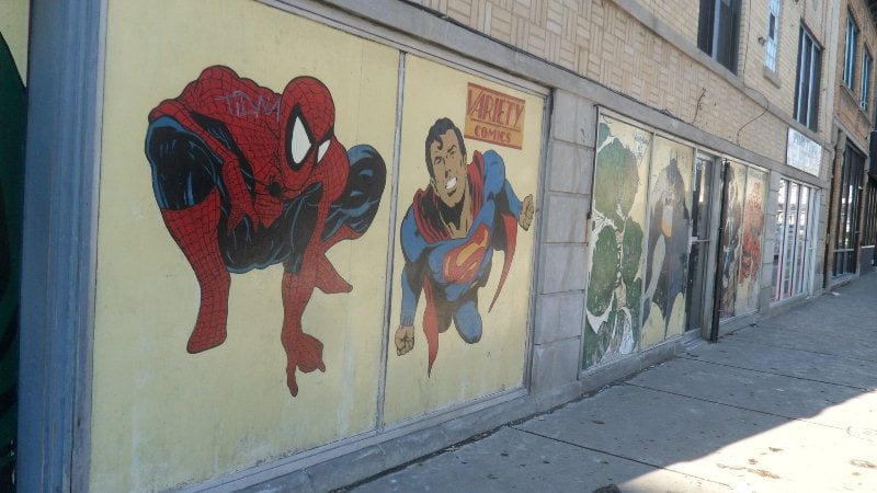 Variety Comics' original mural dedicated to superheroes. (Photo/Variety Comics Facebook)