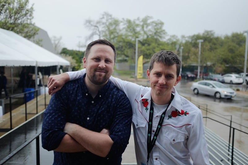 "Peace Officer" directors Scott Christopherson and Brad Barber. (Tim Irwin)     