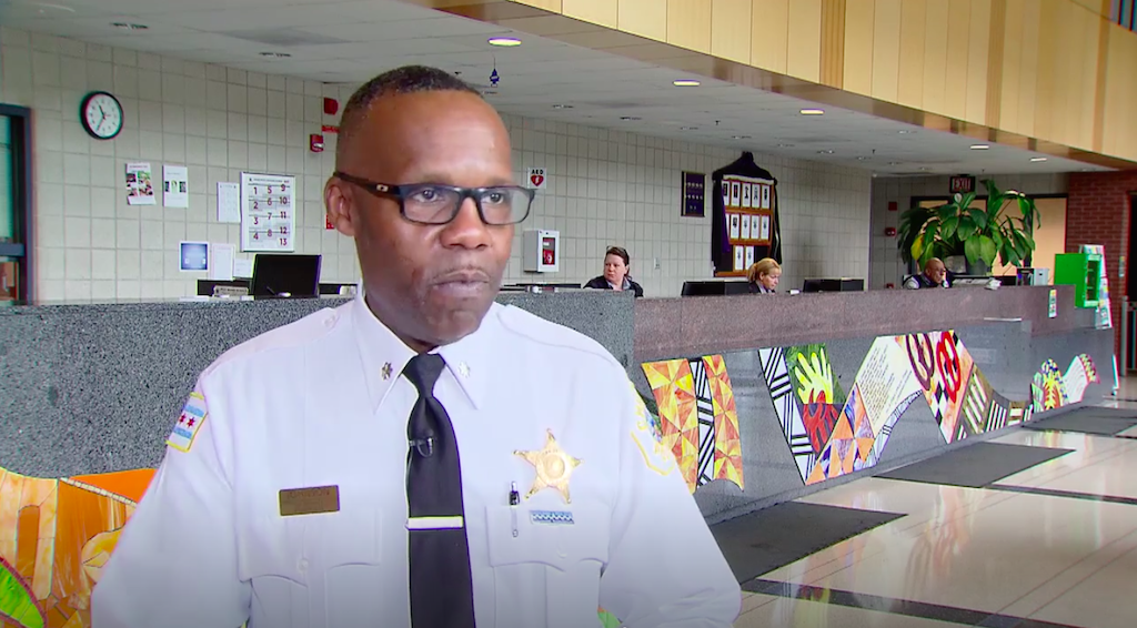 Retired police Commander Kenneth Johnson speaks to “Chicago Tonight” during an interview on May 4, 2017.