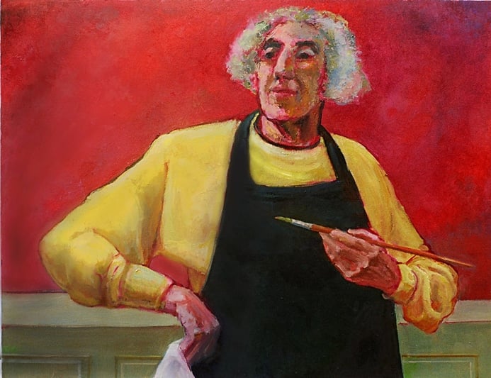 A self portrait by Peggy Lipschutz