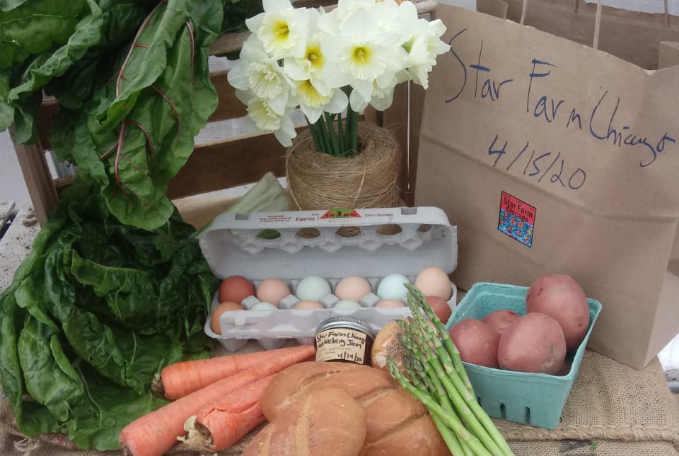 Donation in support of the "give a market box" program will provide people in need with fresh produce. (Courtesy of Star Farm) Donation in support of the "give a market box" program will provide people in need with fresh produce. (Courtesy of Star Farm)