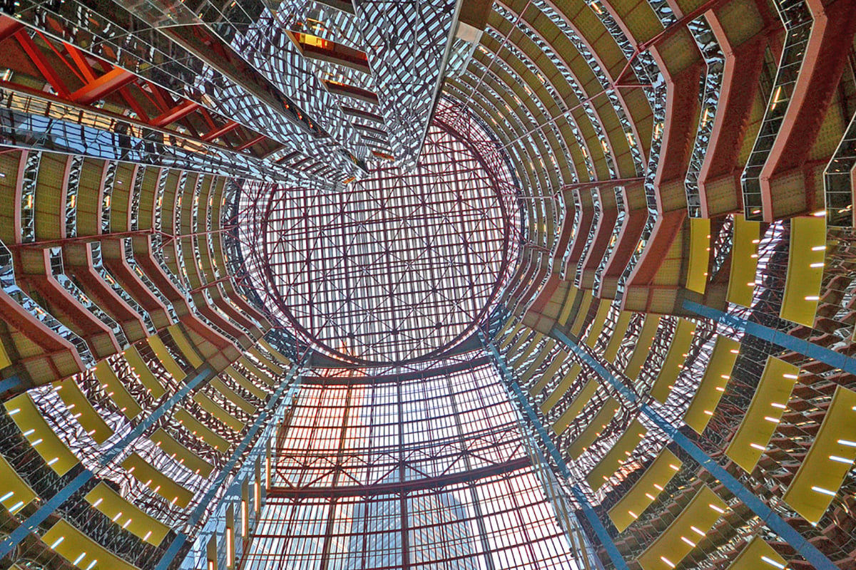 The Thompson Center's futuristic design represented a revolutionary departure from past design of government buildings. (Gabriel X. Michael)