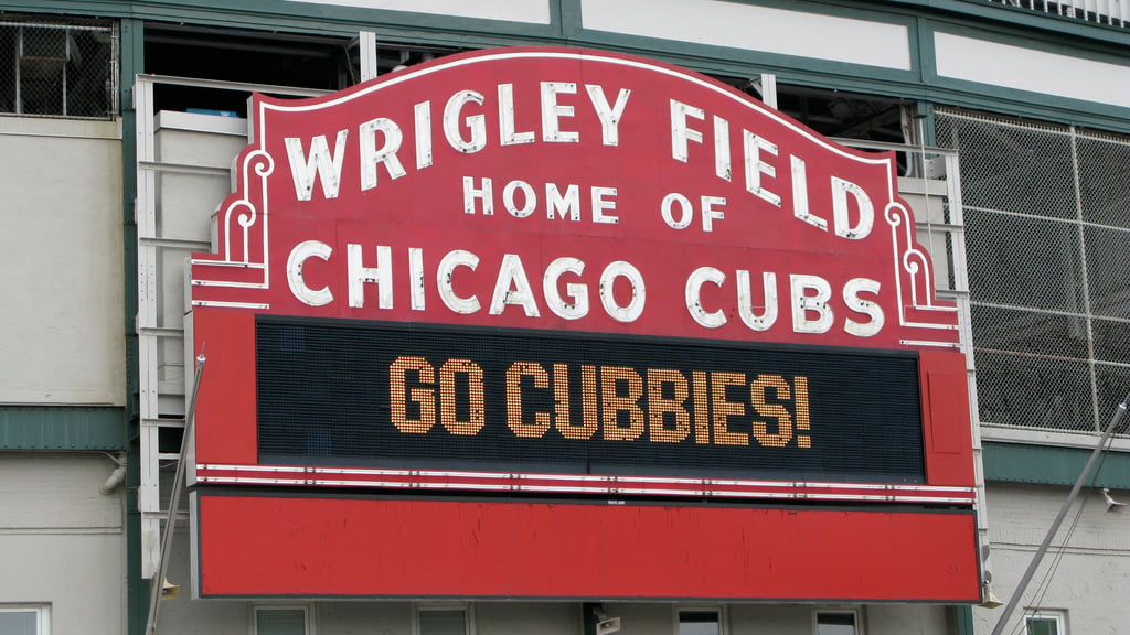 Standing room bleacher seats for Game 3 of the World Series at Wrigley Field start at $1,547.15 on the resale site StubHub. (Rob Pongsajapan / Flickr)