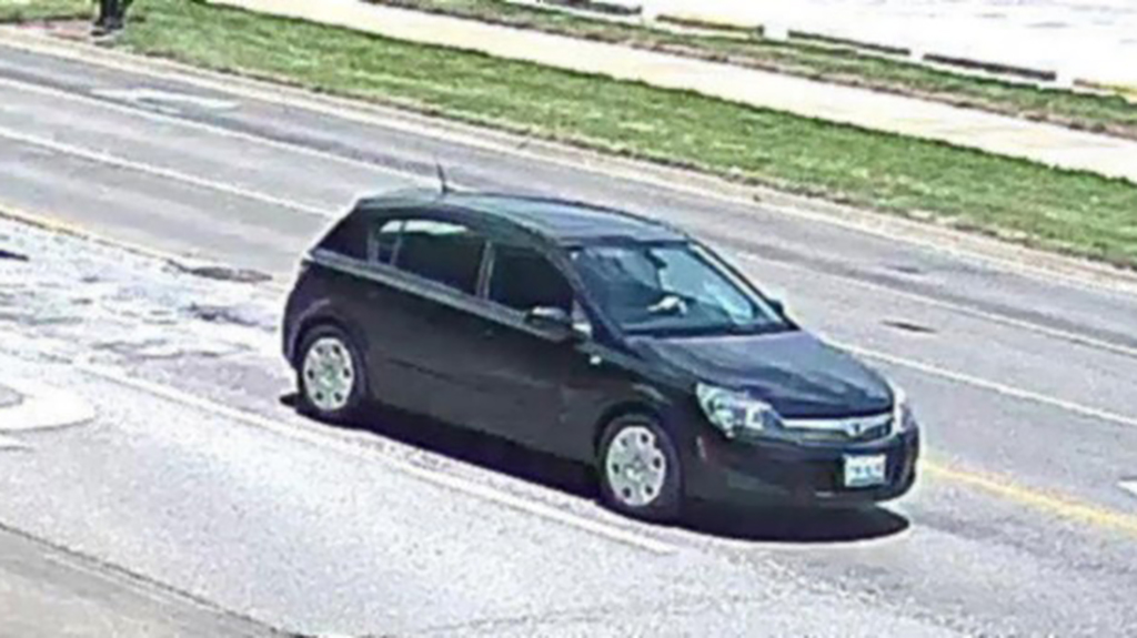 The black Saturn Astra Yingying Zhang was seen entering the day she disappeared. (FBI)