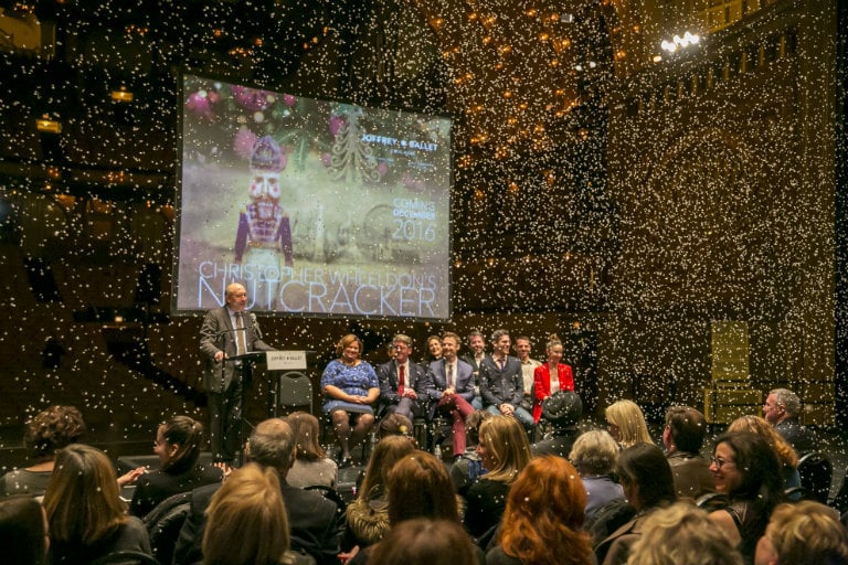 Joffrey Ballet's announcement around its new "Nutcracker" production (Todd Rosenberg)