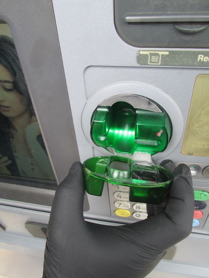 Credit card skimming device (Better Business Bureau)