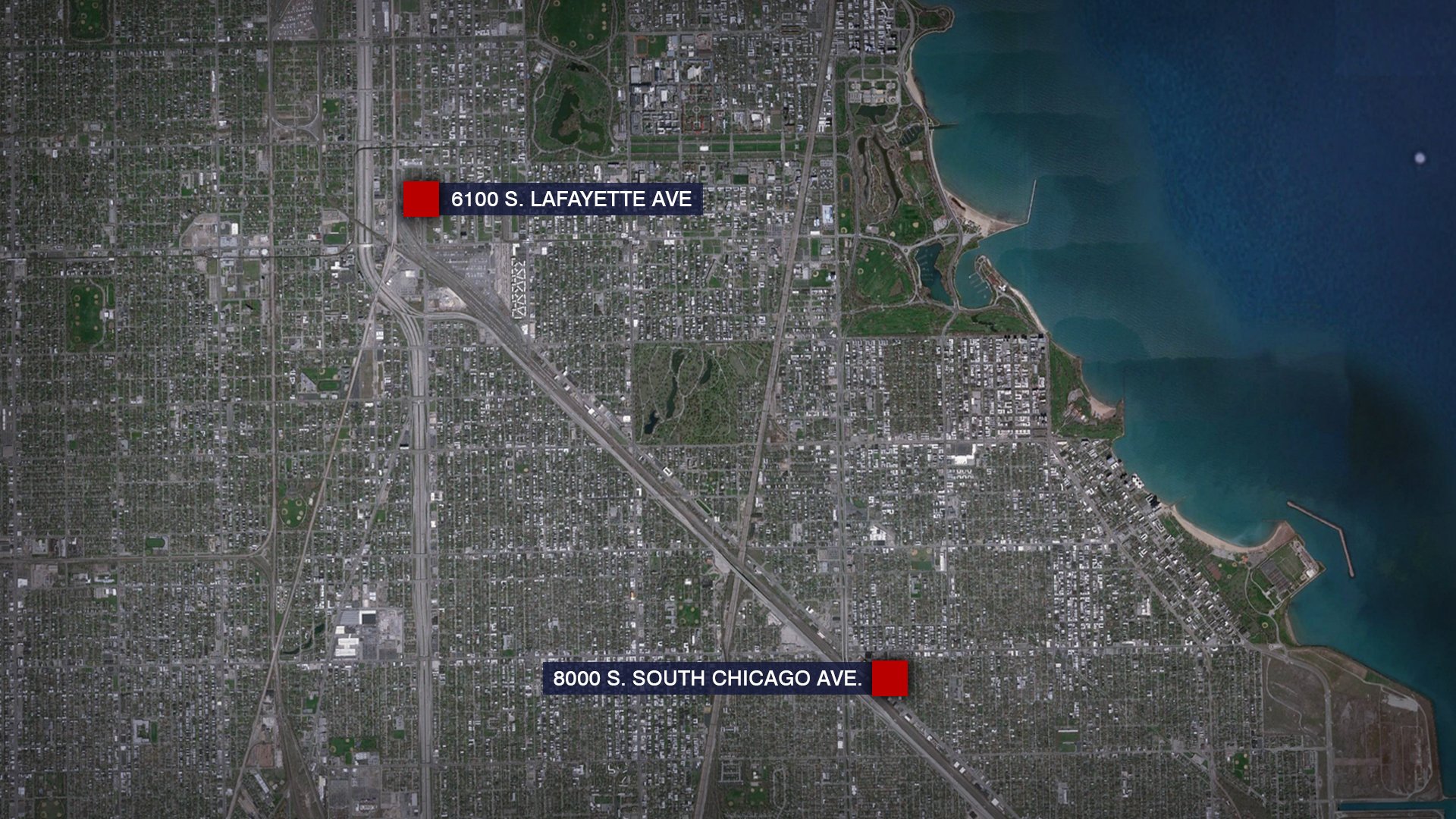 Map of recent gun thefts from train cars.