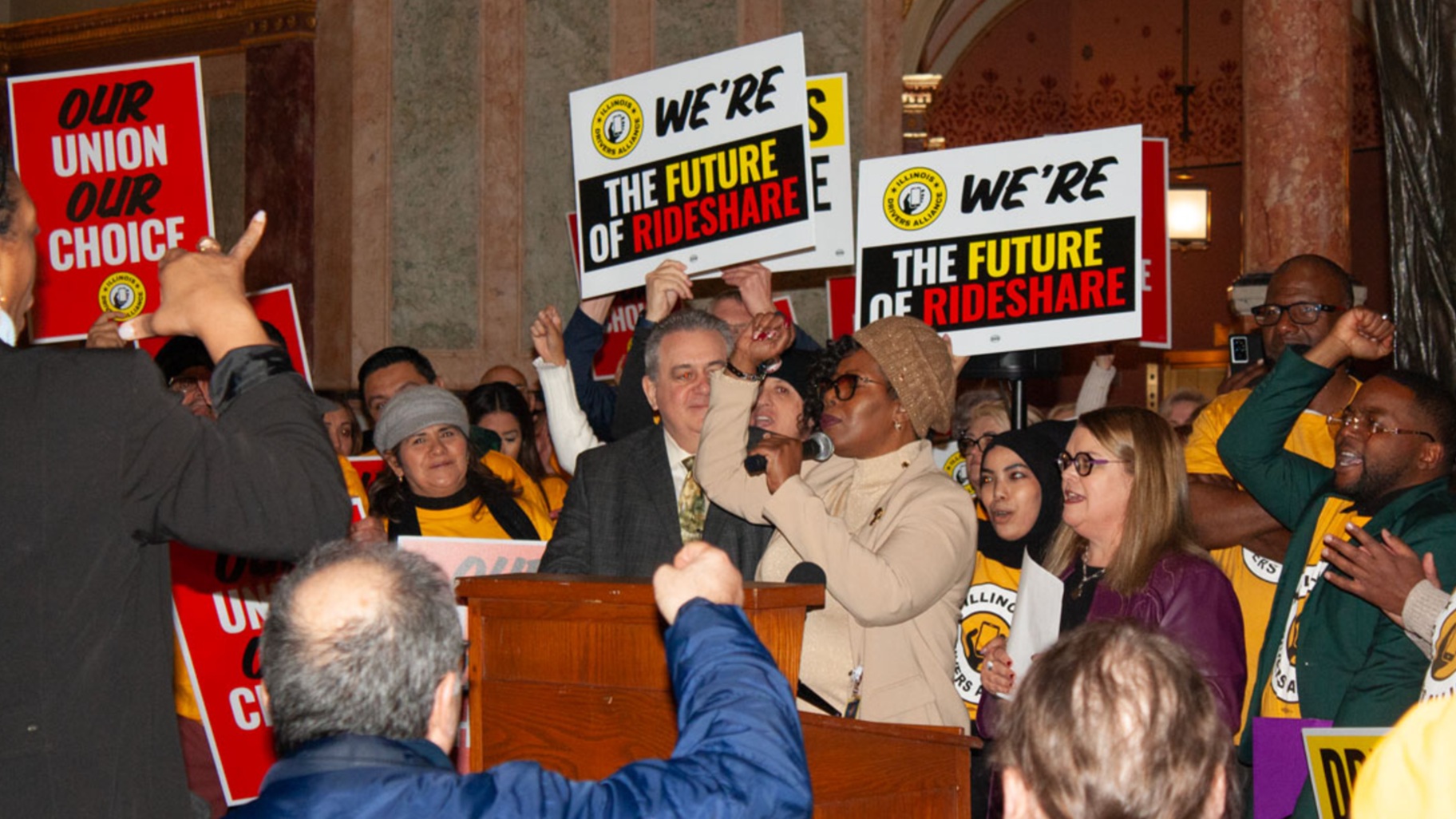 Iu Rideshare Illinois Rideshare Drivers Rally for Unionization Bill | Chicago News ...