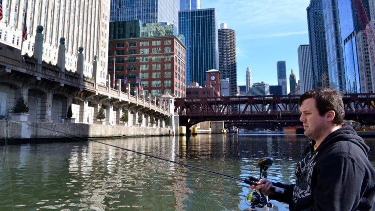 Fishing on the Chicago River | Chicago News | WTTW