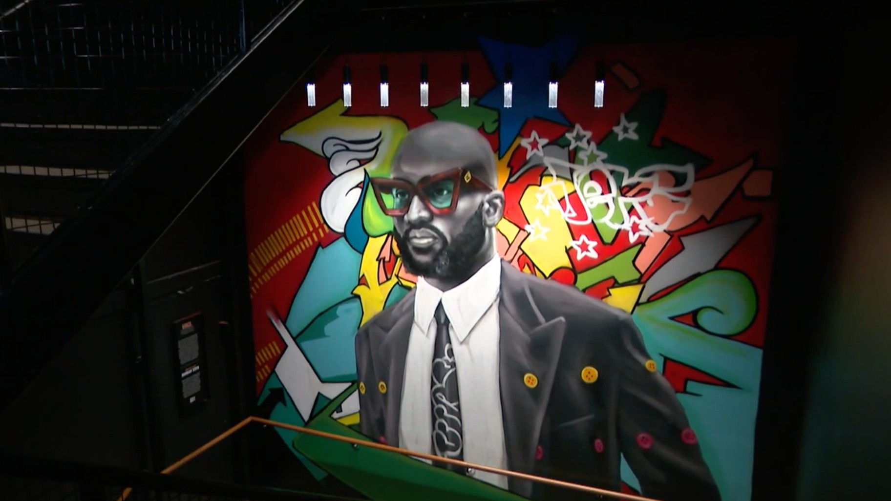 Chicago graffiti mural honors work of multifaceted artist Virgil Abloh 