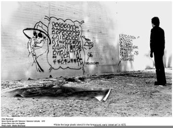 Chaz Bojórquez, L.A. river bed, 1975; courtesy of the National Museum of Mexican Art