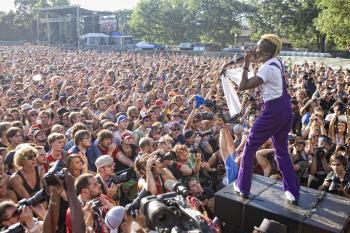 Major Lazer performing at last year's Pitchfork Music Festival. Courtesy: Pitchfork Music Festival