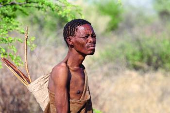 A !Kung hunter, from Africa's Kalahari Desert. Credit: Romas Vysniauskas