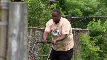 Eric Ray, who lives with his sister on the same street as Martha Biggs, says the Anti-Eviction Campaign’s work has brought much-needed stability to his community