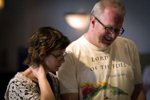 Ensemble members Anna Shapiro (director) and Tracy Letts (playwright/adapter); photo credit: Joel Moorman