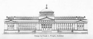 Design for the Milwaukee Public Library and Museum, 1893 (not executed)