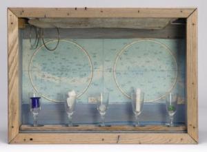 Joseph Cornell, Untitled (Soap Bubble Set/Longitudes), c. 1953. Private collection, Chicago. Photo: Nathan Keay, © MCA Chicago. Click image to view photo gallery.