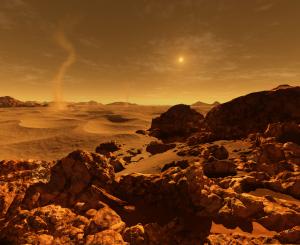 Mars Desert by Ron Miller