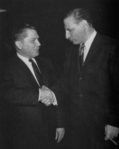 Irv Kupcinet Towers Over Jimmy Hoffa