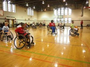 Skyhawks basketball practice