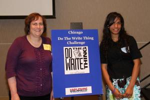 Ariana Hernandez and her teacher, Cheryl Walz