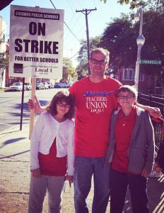 Jim Macchione with his kids, Stella and Sam