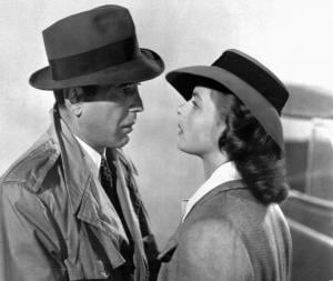 Humphrey Bogart and Ingrid Bergman in Casablanca