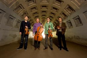 Turtle Island Quartet; photo by Bill Reitzel