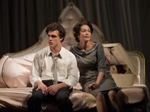  Academy Award nominee Diane Lane (Princess Kosmonopolis) costars with Broadway’s Finn Wittrock (Chance Wayne) in Tennessee Williams’ Sweet Bird of Youth directed by David Cromer at Goodman Theatre. Photo Credit: Liz Lauren