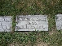 Grave of unknown circus worker, Woodlawn Cemetery
