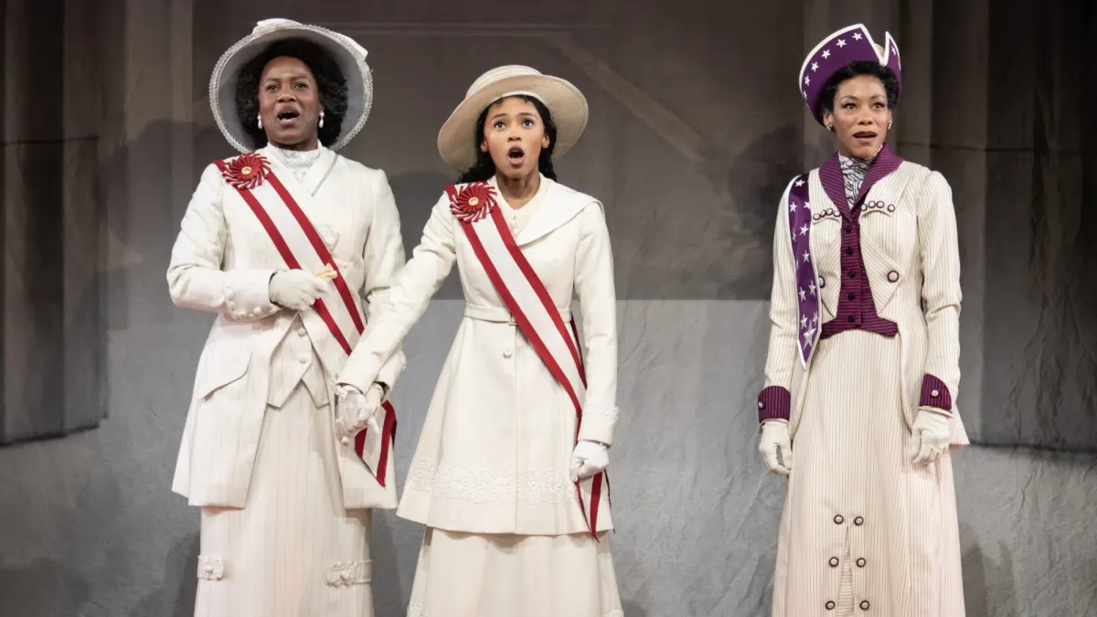 Cast members of "Suffs" (Photo by Joan Marcus)
