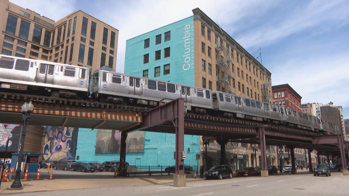 File photo of a CTA train in Chicago. (WTTW News)