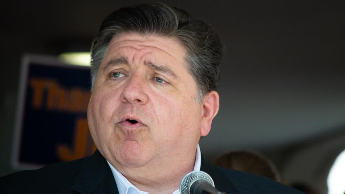 Gov. JB Pritzker takes questions during a news conference Thursday, Aug. 14, 2025, in Springfield. (Jerry Nowicki  / Capitol News Illinois)