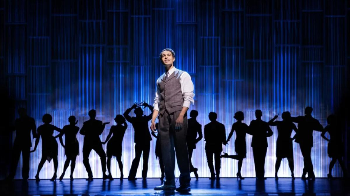 Noah J. Ricketts and cast in the Broadway production of “The Great Gatsby.” (Matthew Murphy and Evan Zimmerman)