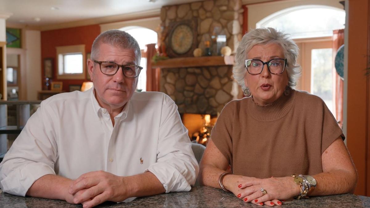 Darren Bailey and his wife, Cindy, announce that he will stay in the governor’s race in a three-minute video posted to social media. 